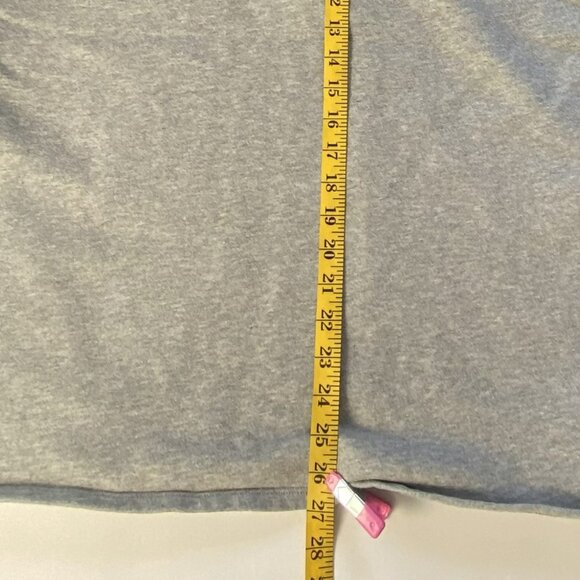 J.Crew University Terry Long Half-Zip Tunic Sweatshirt Gray Size Large - Picture 6 of 13
